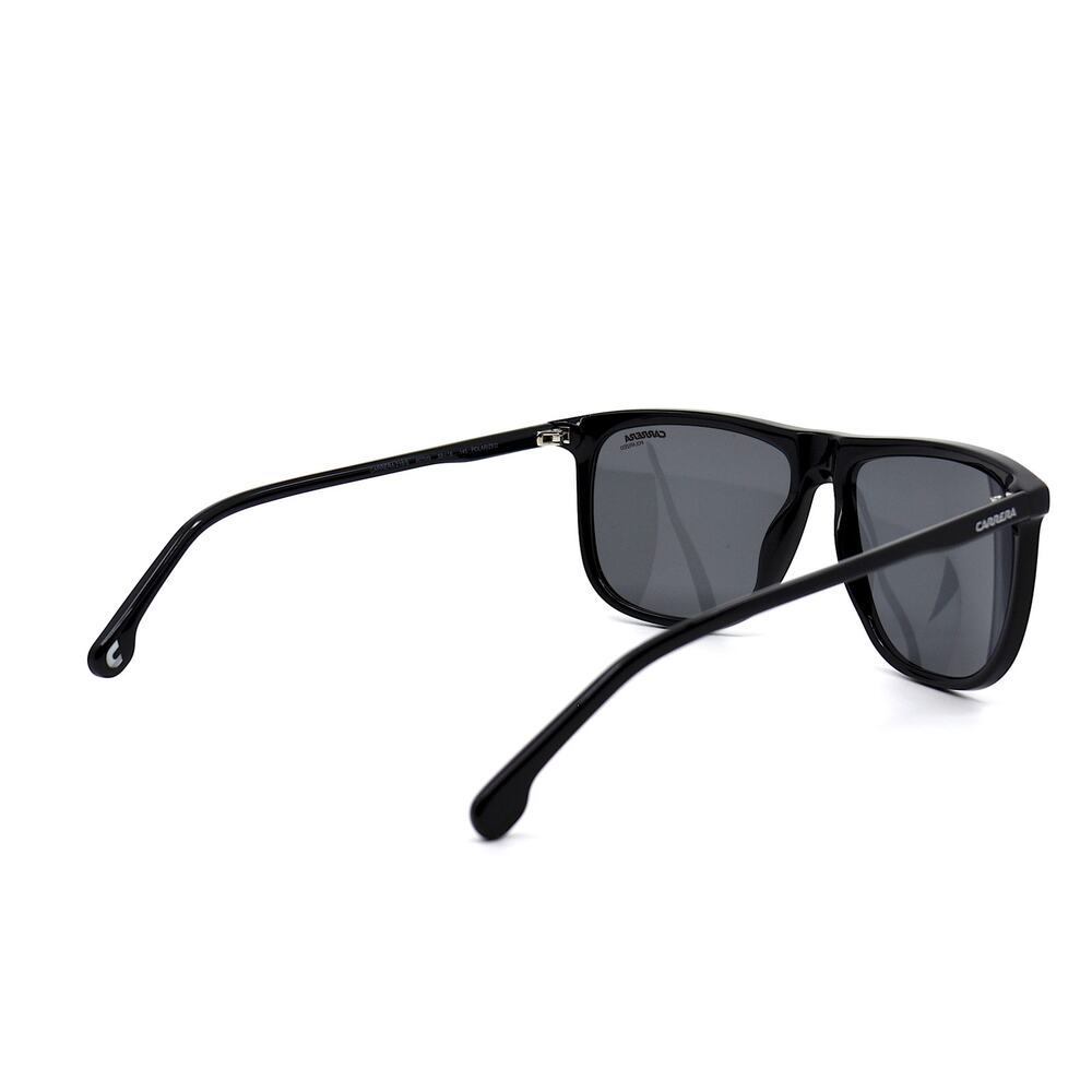 NEW CARRERA 218/S 807 BLACK GREY POLARIZED AUTHENTIC SUNGLASSES - Picture 7 of 11